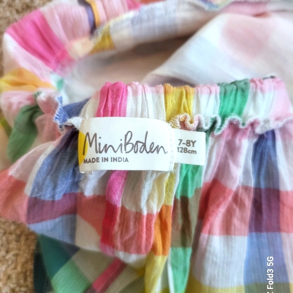 ♥️EUC❤️ BODEN GIRLS CRISS-CROSS BACK TOP - Picture 4 of 7